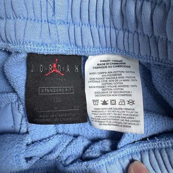Air Jordan Sport DNA Fleece Joggers Men's Size Small Blue Fleece Trousers - Picture 3 of 10